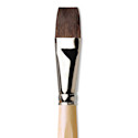 Da Vinci Petit Gris Pur Blue Squirrel Brush - Flat Wash, Short Handle, Size 18