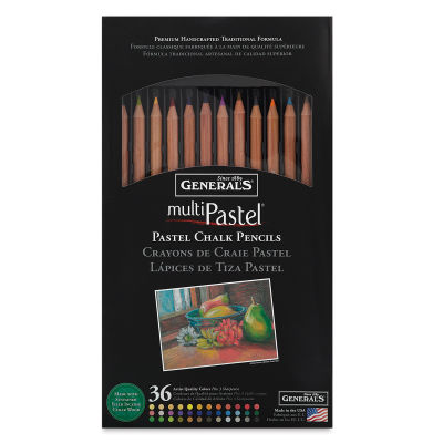 General's Pastel Chalk Pencil Set - Assorted Colors, Set of 36 | BLICK ...