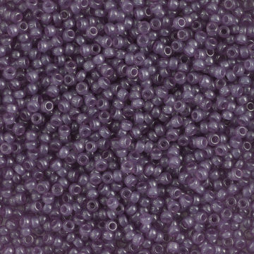 John Bead Miyuki Glass Seed Beads - Lavender, close-up