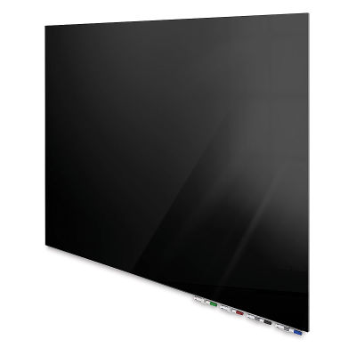 Ghent Aria Magnetic Glassboard - 4 ft x 6 ft, Black