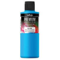 Vallejo Premium Airbrush Colors - 200 ml, Fluorescent Blue