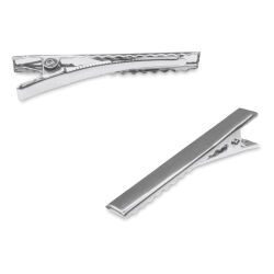 Craft Medley Metal Alligator Hair Clips - Silver, Package of 6, 1-3/5"