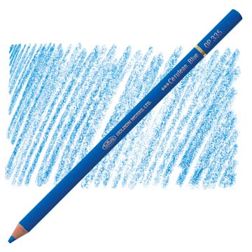 Open in modal - Holbein Artists' Colored Pencil - Cerulean Blue, OP335 pencil and swatch
