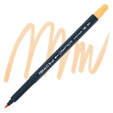 Open in modal - Caran d'Ache Fibralo Brush Marker - Egg Shell marker and swatch