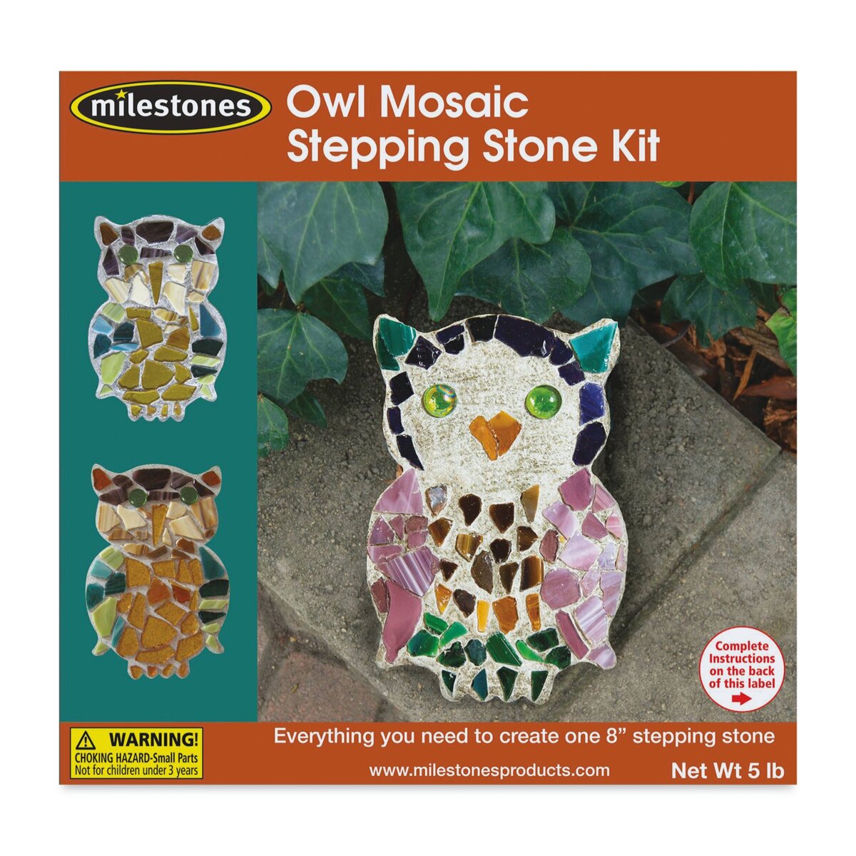 Mosaic Stepping Stone Kit Owl
