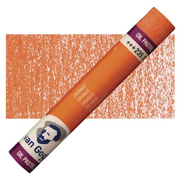 Open in modal - Van Gogh Oil Pastel - Orange 235.5 oil pastel and swatch