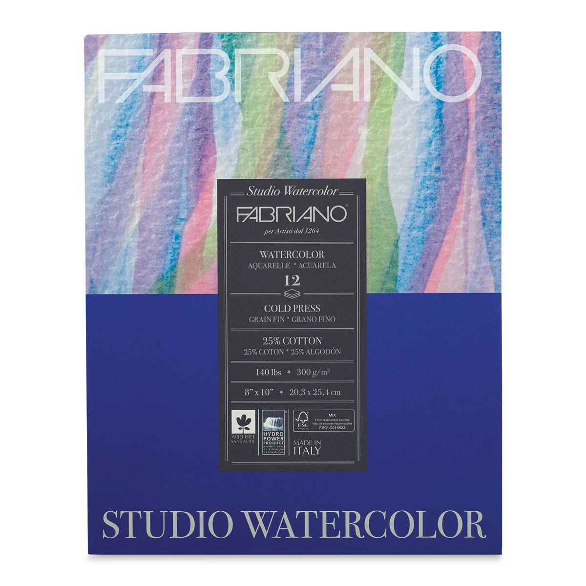 Fabriano Studio Watercolour Pad 300gsm Hot Press