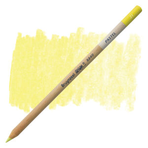 Bruynzeel Design Pastel Pencil - Light Lemon Yellow 21 (swatch and pencil)