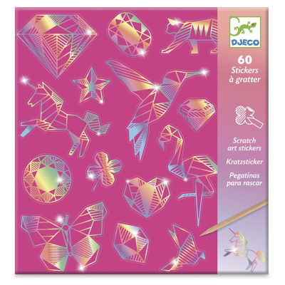Djeco Petit Gift Scratch Sticker Set - Diamond