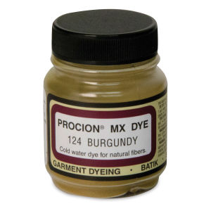 Jacquard Procion MX Fiber Reactive Cold Water Dye - Burgundy, 2/3 oz jar