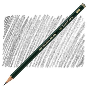 Open in modal - Faber-Castell 9000 Pencil - Graphite, 4B pencil and swatch