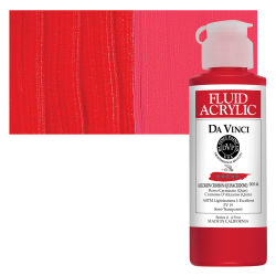 Da Vinci Fluid Acrylics - Alizarin Crimson, 4 oz bottle