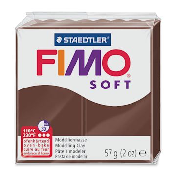 Open in modal - Staedtler Fimo Soft Polymer Clay - 2 oz, Chocolate - front of packaging