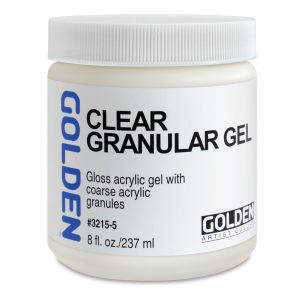 Golden Acrylic Gel Medium - Clear Granular, 8 oz jar