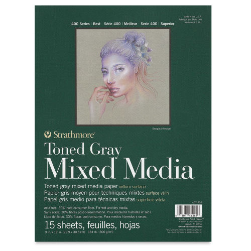 Strathmore 400 Series Mixed Media Pad 9 x 12 in 15 Sheets