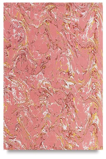 Open in modal - Books by Hand Marbled Papers - Single Pink marbled sheet shown