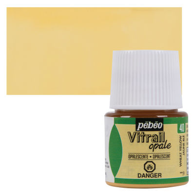 Pebeo Vitrail Paint - Opaque Wheat Yellow, 45 ml bottle