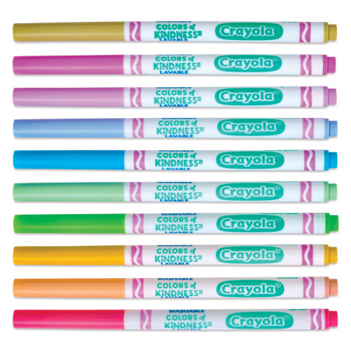 MARKERS WASHABLE THIN 10 COLOR