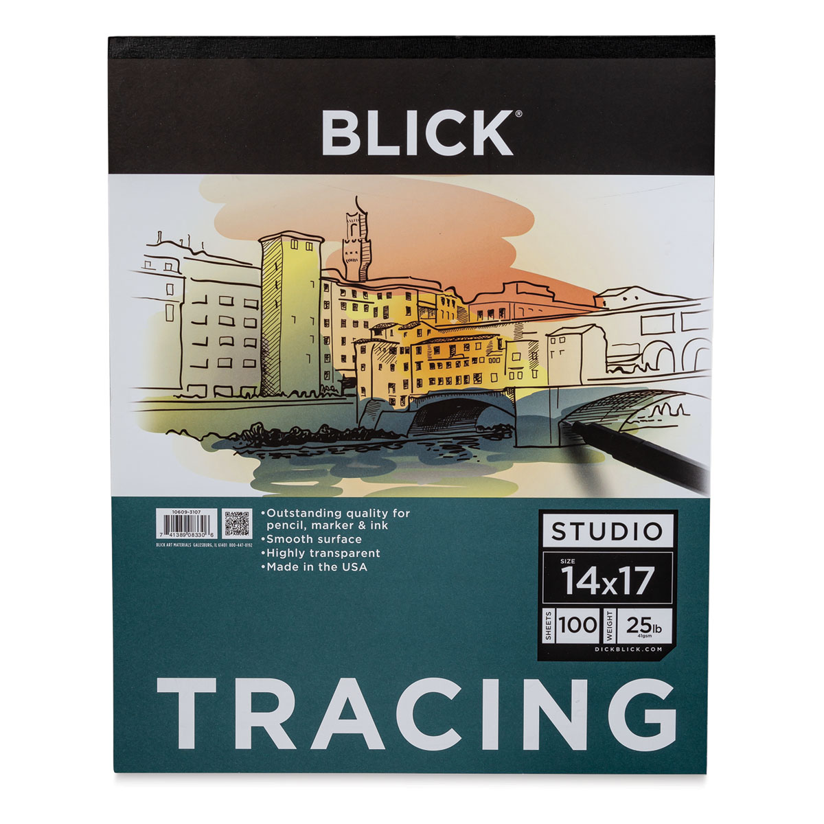 Blick Studio Tracing Paper Pad - 14 x 17, 100 Sheets