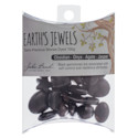 John Bead Earth Jewels Bead Assortment - Black Onyx, Obsidian, Agate, and Jasper, Dyed