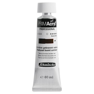 Open in modal - Schmincke Primacryl Professional Acrylic Paint - Natural Burnt Umber, 60 ml Tube