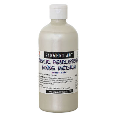 Sargent Art Acrylic Pearlescent Mixing Medium - Front of bottle

