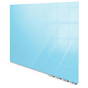 Ghent Aria Magnetic Glassboard - 4 ft x 6 ft, Blue
