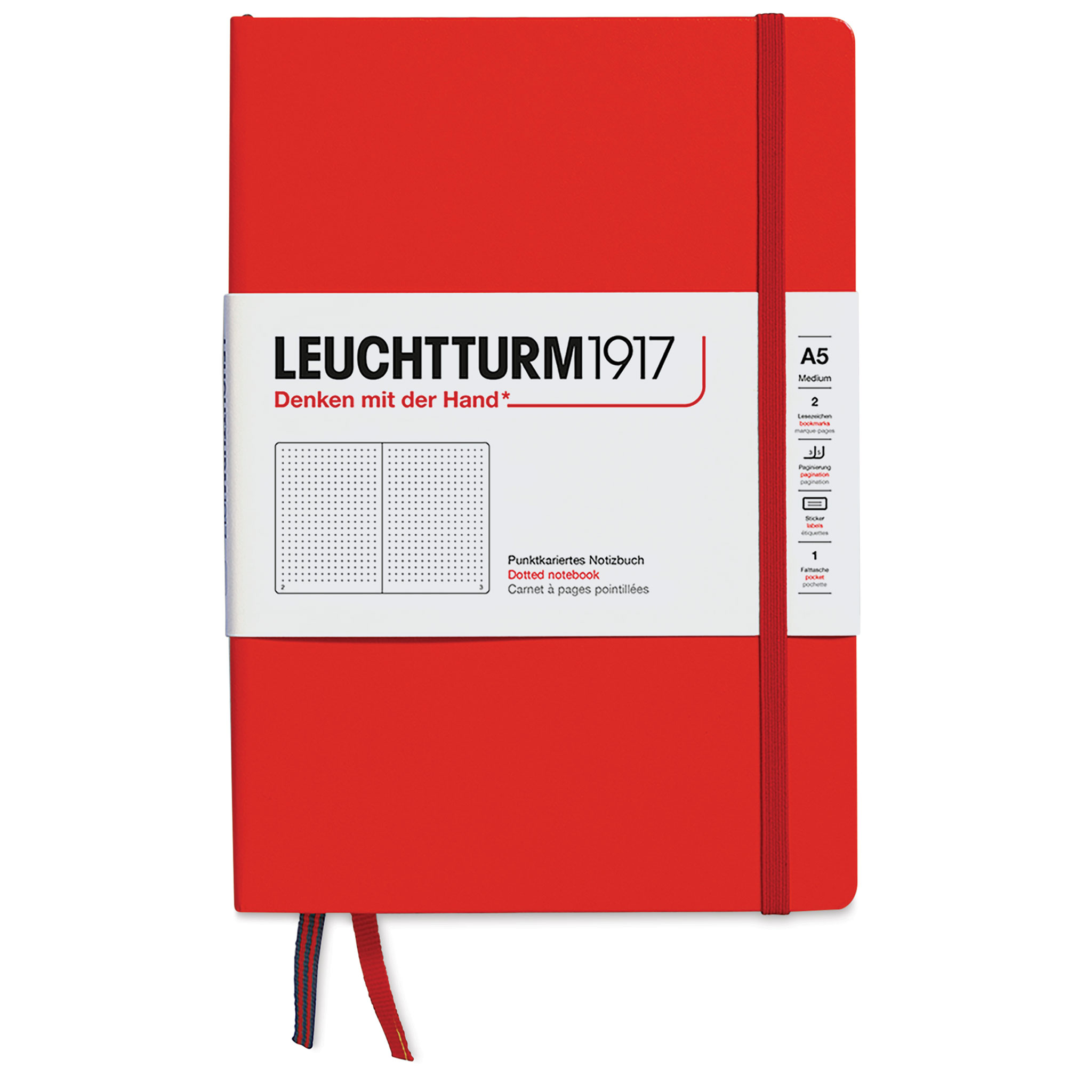 Leuchtturm1917 Dotted Hardbound Notebook - Anthracite, 3-1/2 x 6