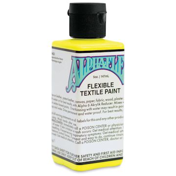 Open in modal - Alpha6 AlphaFlex Textile and Leather Paint - Electroshock Yellow, 147 ml, Bottle