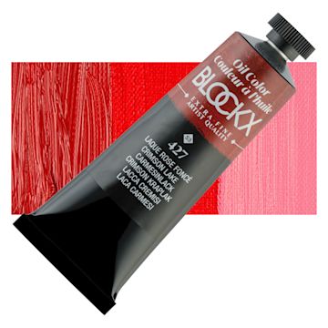 Open in modal - Blockx Artist Oil Color - Crimson Lake, 35 ml Tube and swatch