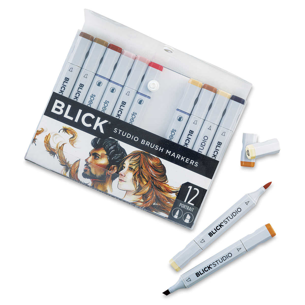 Kingart Dual Tip Brush Pen Set - Set of 96