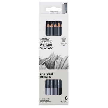 Winsor & Newton Studio Collection Charcoal Pencil Set, front of the packaging