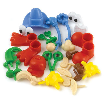 Modeling Dough and Clay Body Part Accessories - Components in loose pile