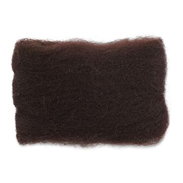 Open in modal - Wistyria Editions 100% Wool Roving - Chocolate, 14"