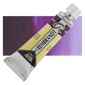 Open in modal - Rembrandt Artist Watercolor - Mauve, 10 ml Tube and swatch