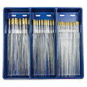 Royal Langnickel Clear Choice Brush Set - Tynex, Round, Set of 60, Long Handle