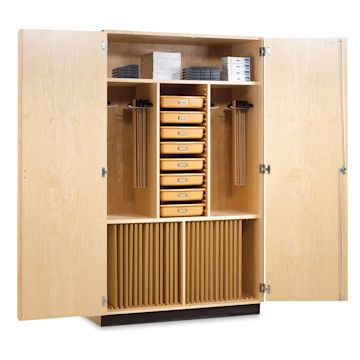 Open in modal - Diversified Spaces Drafting Supply Cabinet - 36" Wide, With Supplies