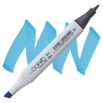 Copic Classic Marker - Tahitian Blue B04 swatch and marker