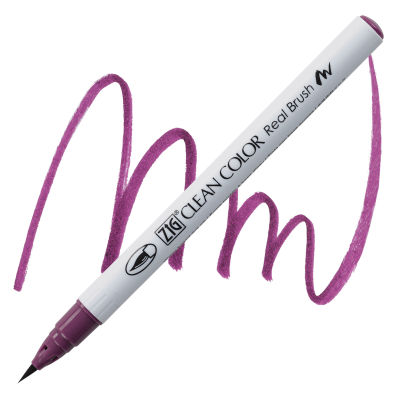 Kuretake Zig Clean Color Real Brush Pen - Red Grape