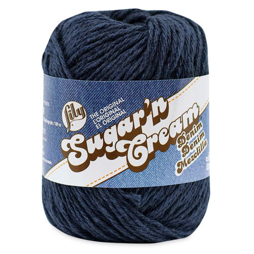 Lily Sugar N' Cream Yarn - 2.5 oz, 4-Ply, Indigo