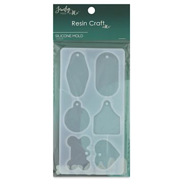 Open in modal - Jewelry Made By Me Resin Craft Silicone Mold - Keychain Tags - front of packaging