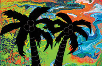 Paint Poured Panorama