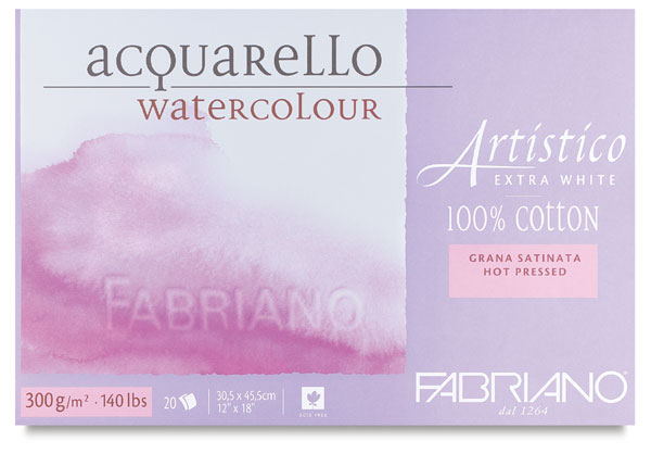 Extra White Cold Press 2-Pack 16x20 Fabriano Artistico 300 lb