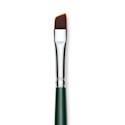 Silver Brush Ruby Satin Synthetic Brush - Angular, Size 1/4", Short Handle