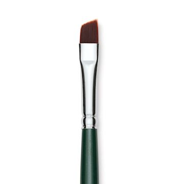 Open in modal - Silver Brush Ruby Satin Synthetic Brush - Angular, Size 1/4", Short Handle close-up