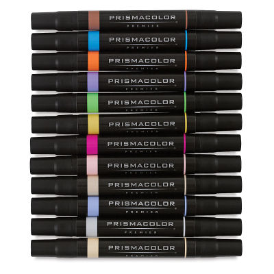 Prismacolor Premier Double-Ended Art Marker Set - Manga, Set of 12 (contents out of package)