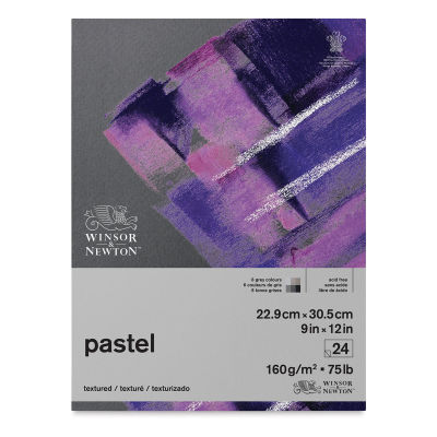 Winsor & Newton Pastel Paper Pad - Grey, 9" x 12", 24 Sheets (Front cover)