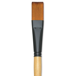 Dynasty Black Gold Brush - Flat, Long Handle, Size 12