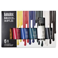 Liquitex Basics Acrylic Paints - Set of 6, Primary Colors, 118 ml