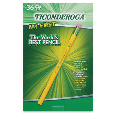 Dixon Ticonderoga Beginner's Pencil - Front of Package of 36 pencils 
